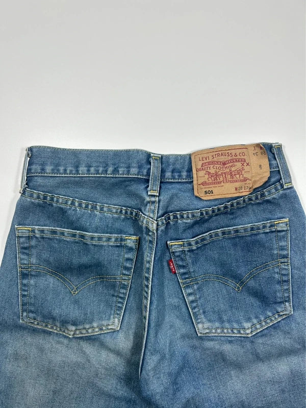 Vintage Levi Straus&CO jeans levis 501 bootcut blue denim W28 L34 uniqur