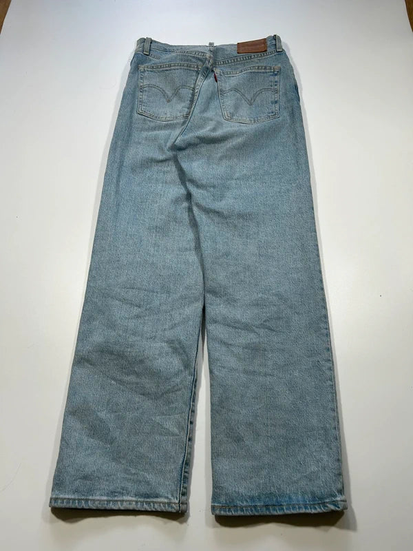 Vintage Levi Straus&CO jeans ribcage straight W25 L27 light blue denim high rise mom jeans