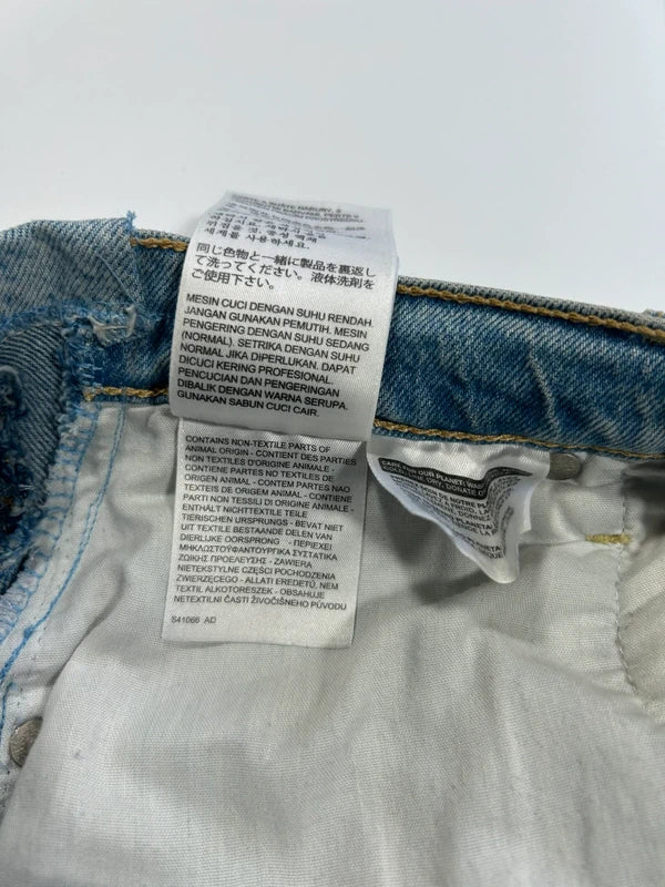 Vintage Levi Straus&CO jeans ribcage straight W25 L27 light blue denim high rise mom jeans