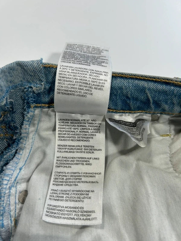 Vintage Levi Straus&CO jeans ribcage straight W25 L27 light blue denim high rise mom jeans