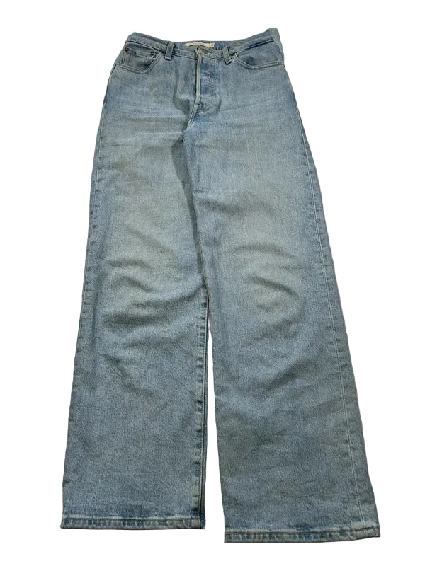 Vintage Levi Straus&CO jeans ribcage straight W25 L27 light blue denim high rise mom jeans