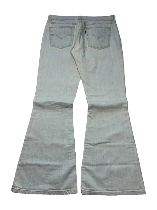 Y2k Levi’s 544 bootcut 2001 flared jeans low rise white denim vintage rare unique