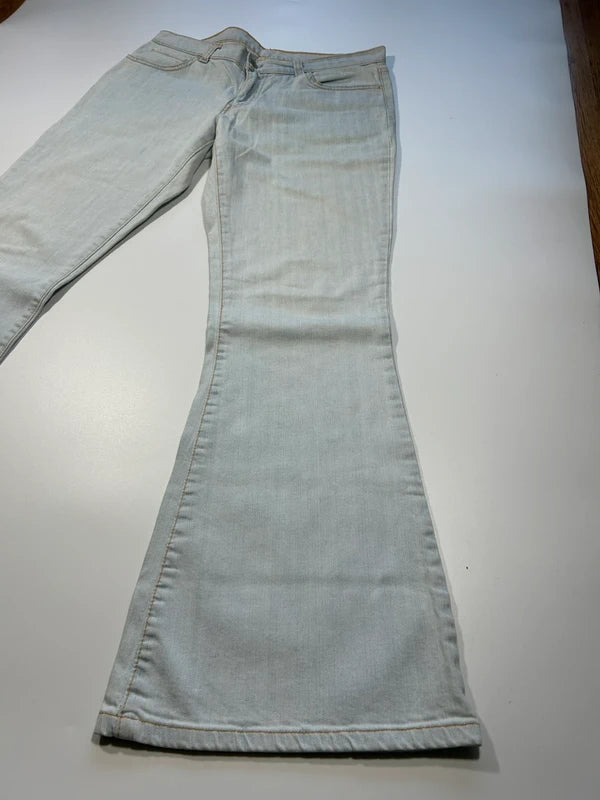 Y2k Levi’s 544 bootcut 2001 flared jeans low rise white denim vintage rare unique
