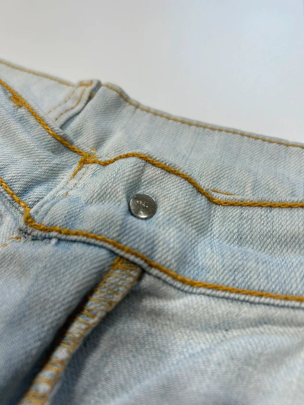 Y2k Levi’s 544 bootcut 2001 flared jeans low rise white denim vintage rare unique