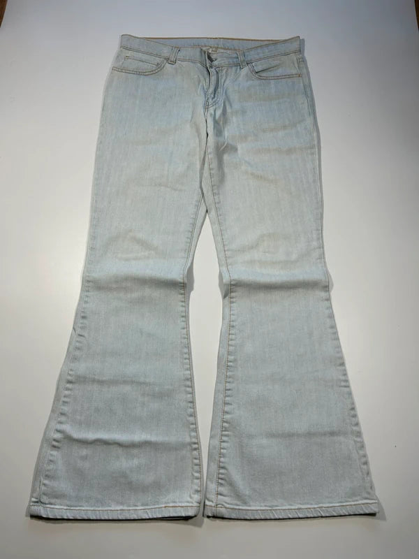 Y2k Levi’s 544 bootcut 2001 flared jeans low rise white denim vintage rare unique