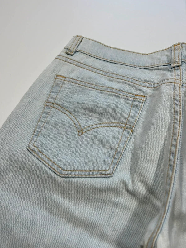 Y2k Levi’s 544 bootcut 2001 flared jeans low rise white denim vintage rare unique