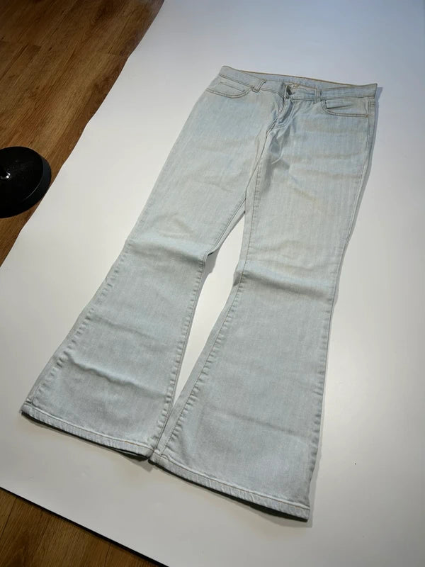 Y2k Levi’s 544 bootcut 2001 flared jeans low rise white denim vintage rare unique