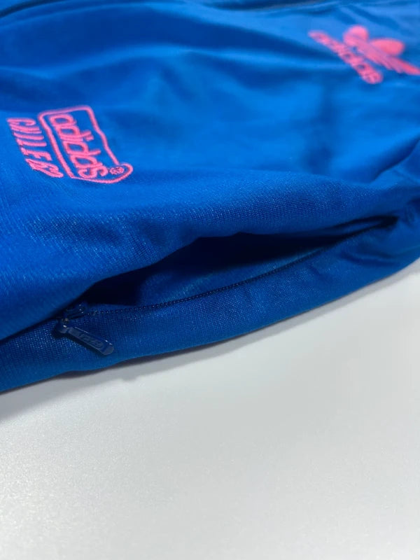 Y2k adidas zip up 2010 chile 62 navy blue with pink three stripes archive unique