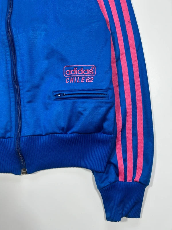 Y2k adidas zip up 2010 chile 62 navy blue with pink three stripes archive unique
