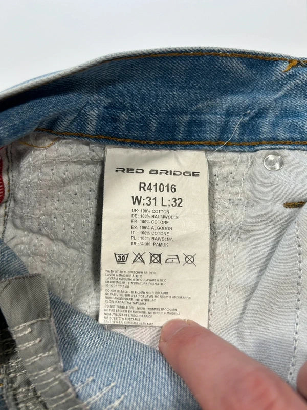 Red Bridge jeansy japan style przetarcia dziury denim vintage