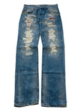 Red Bridge jeansy japan style przetarcia dziury denim vintage