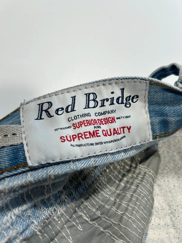 Red Bridge jeansy japan style przetarcia dziury denim vintage