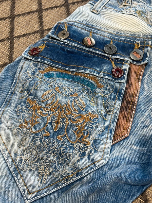 Bar of Denim jeansy japan style archive embroidery vintage
