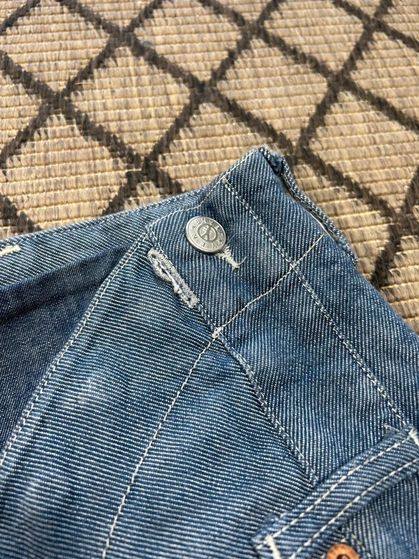 Y2k Michiko Koshino flared jeans unique japan style embroidery archive avant garde