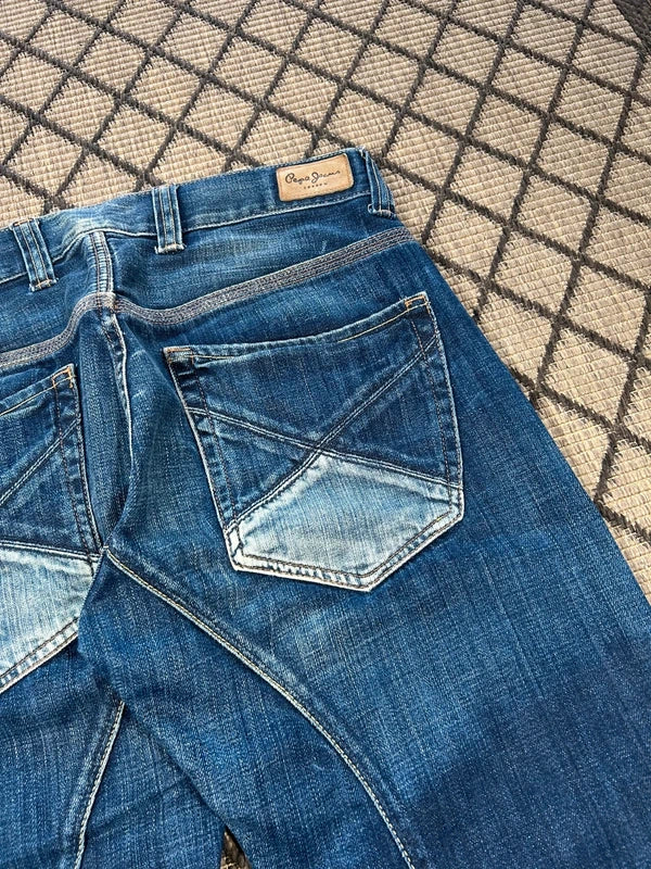 Pepe Jeans London jeansy y2k archive szerokie nogawki vintage