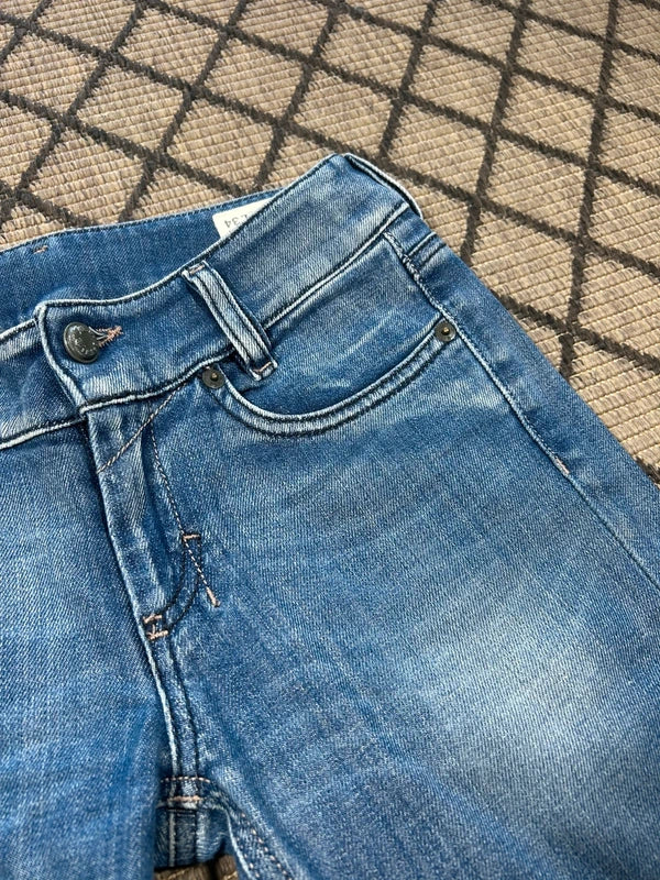 Y2k Diesel slim flared jeans Louvely W25 L34 blue low rose denim