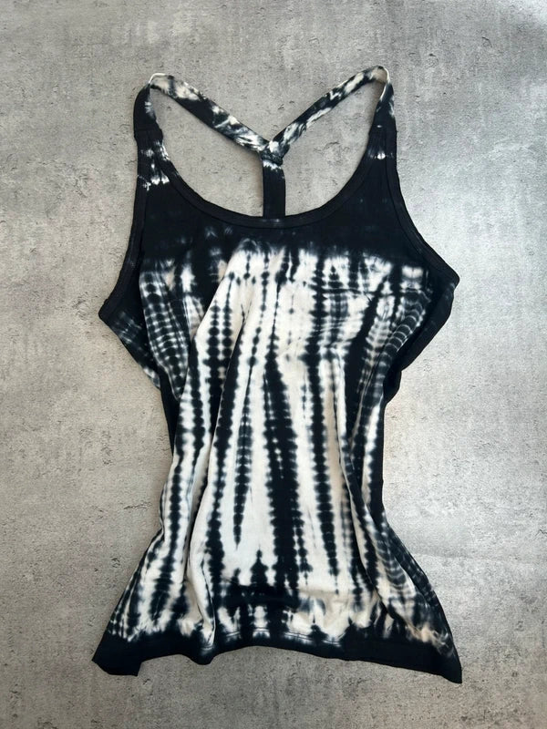 Y2k tank top black with flash white dots woman unique 10 days amsterdam