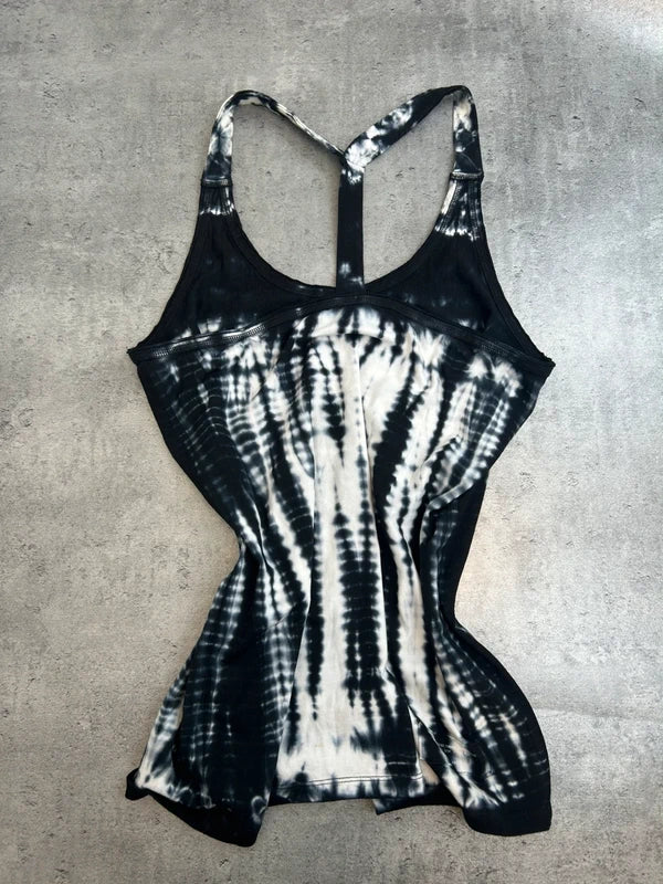 Y2k tank top black with flash white dots woman unique 10 days amsterdam