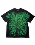 Y2k graphic tshirt boxy tee unique streetwear swag oversized size XXL black and green stoner