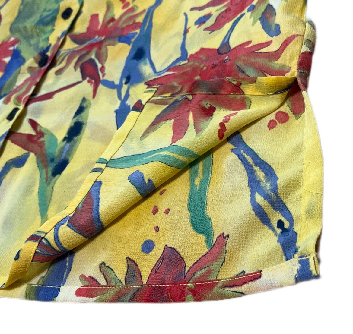 Hawajska koszula kwiecista vintage boho 1990s summer floral shirt flower power hawaii