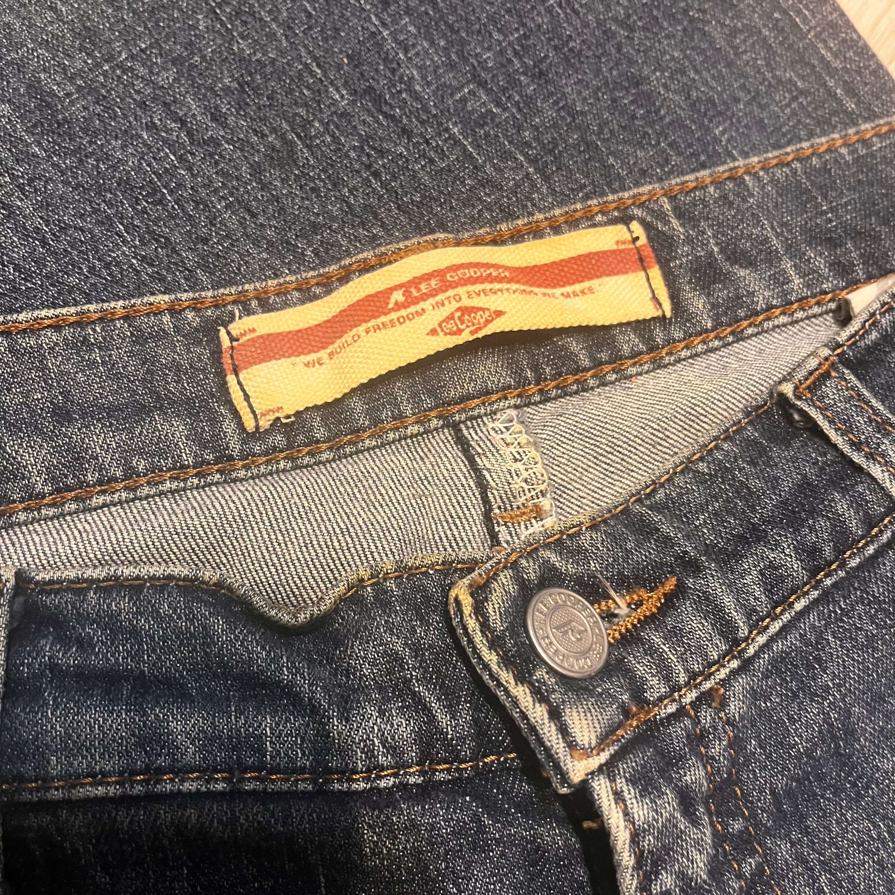 Lee Cooper Flare washed Jeans dzwony 90s style