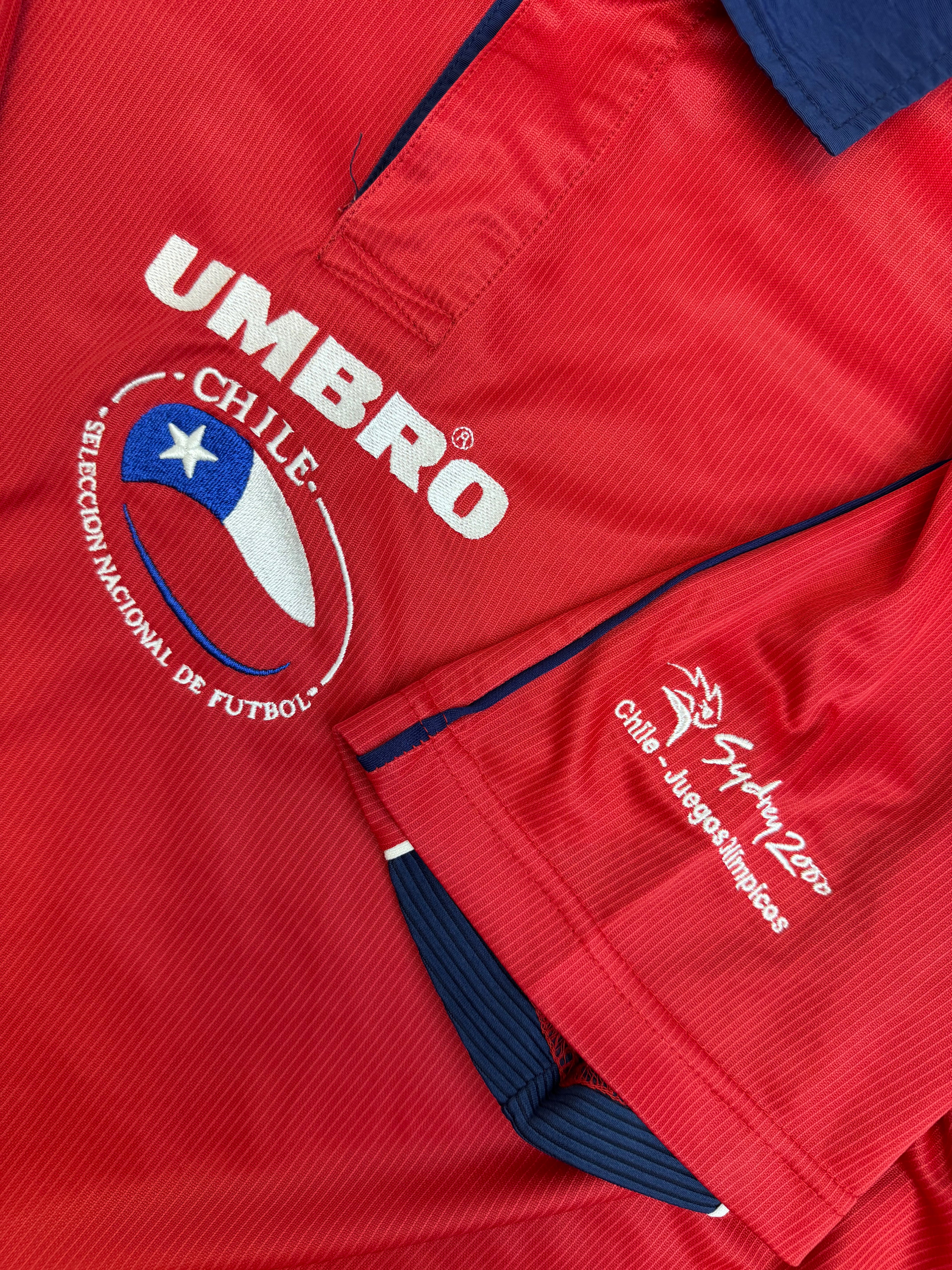 2000-2001 Sydney Igrzyska Olimpijskie Vintage Soccer Koszulka Piłkarska Umbro RARE