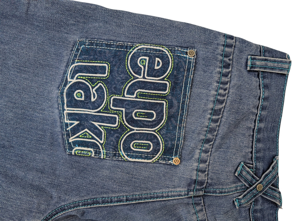 ElPolako El Polako Y2K proste baggy męskie spodnie jeansowe jeansy hiphop skater rap
