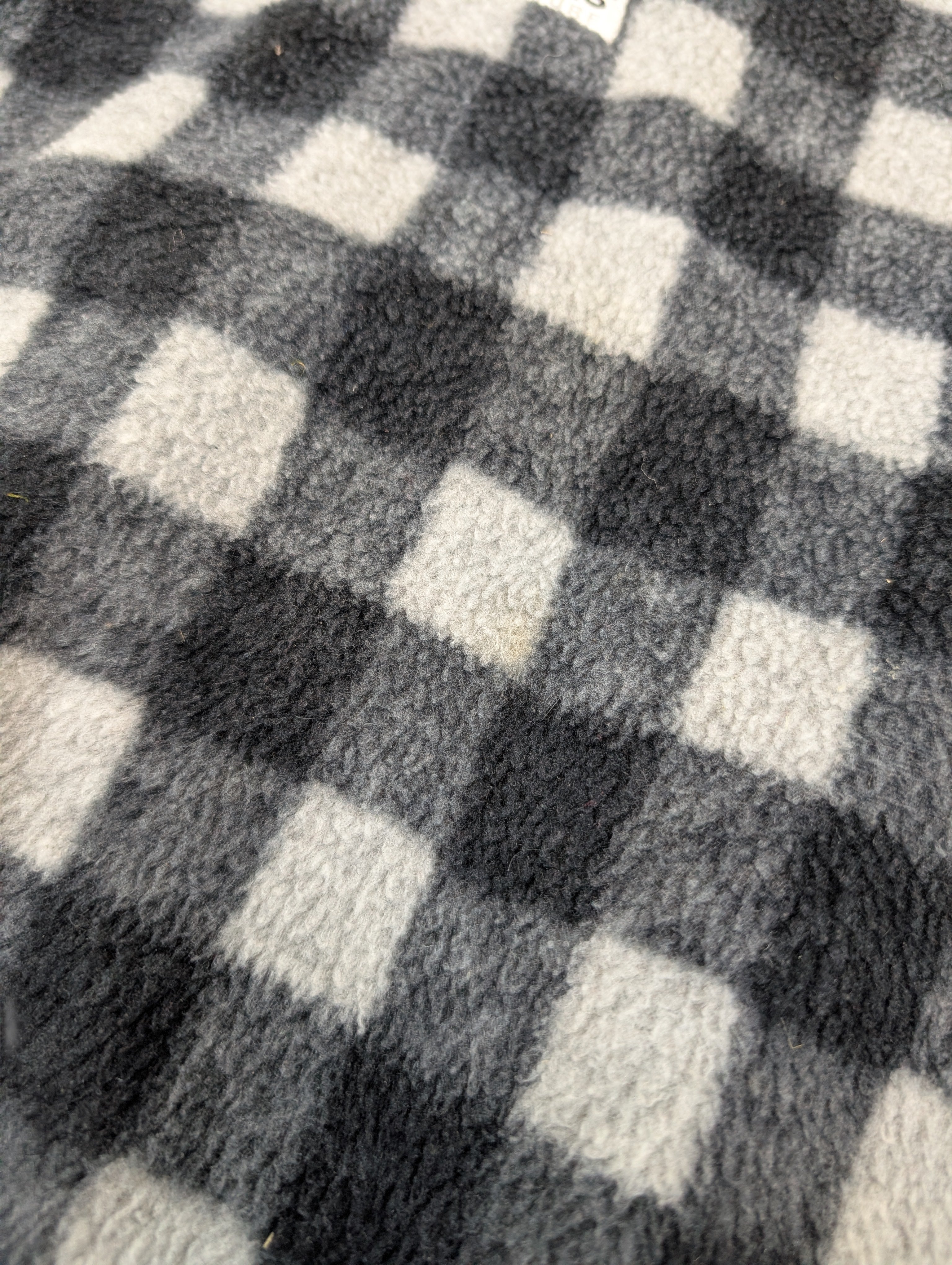 Crazy Adidas Adventure Quarter Zip Polartrec Fleece Vintage bluza w kratkę 90s Polar