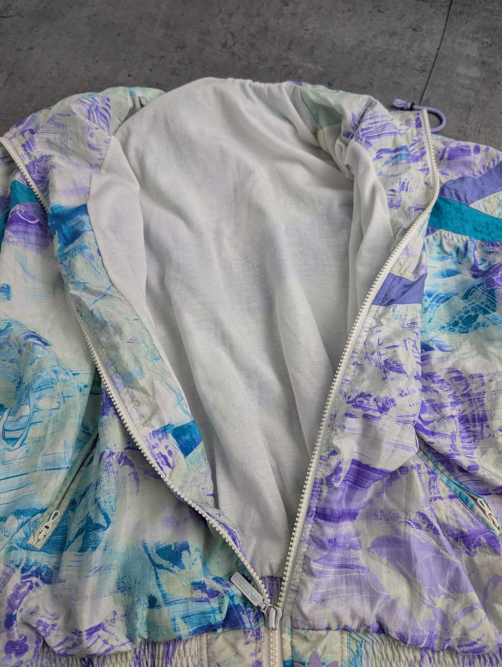 90s Adidas Mixed Colors Pallet Vintage Windbreaker ZIP UP Jacket