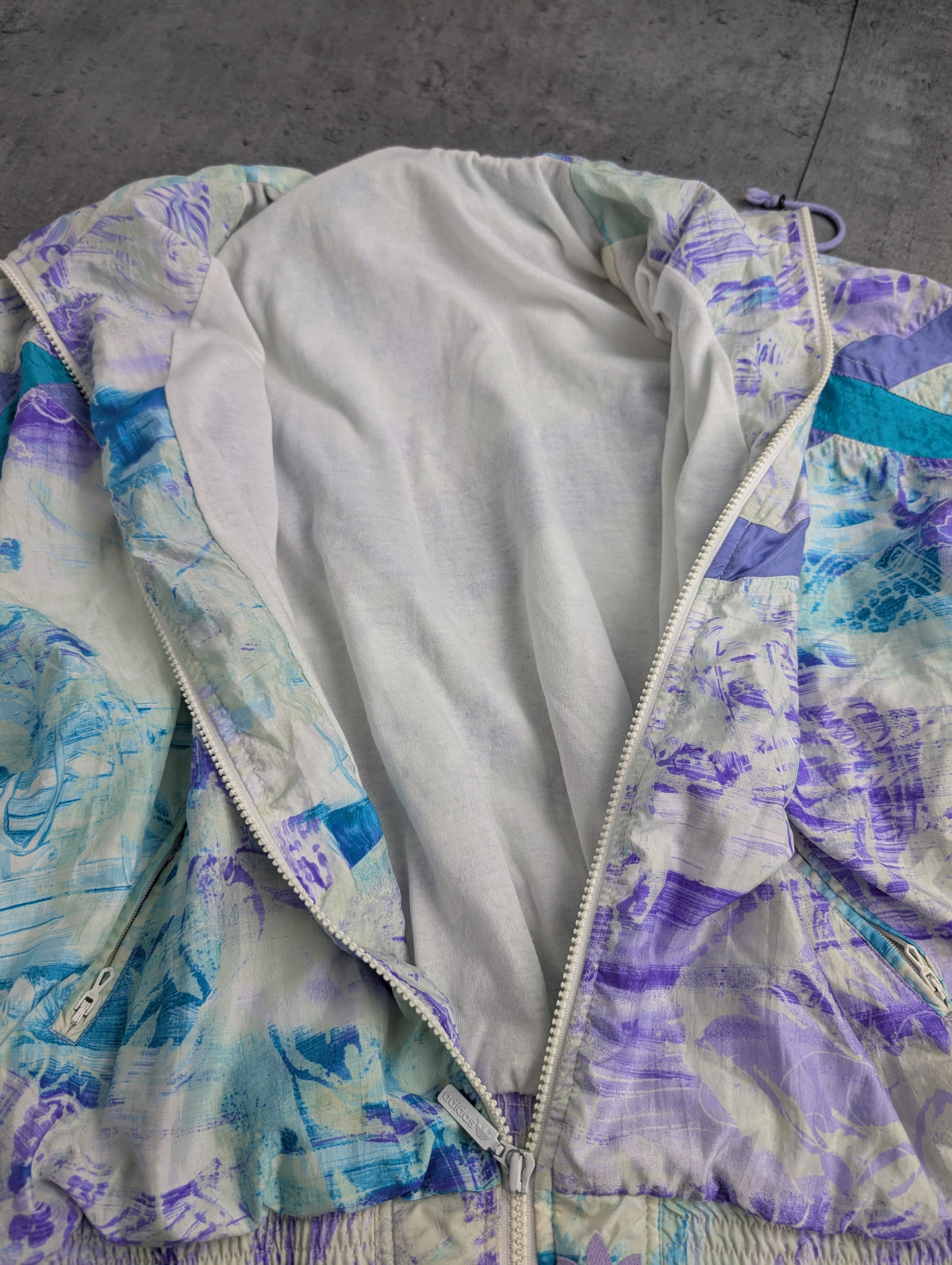 90s Adidas Mixed Colors Pallet Vintage Windbreaker ZIP UP Jacket