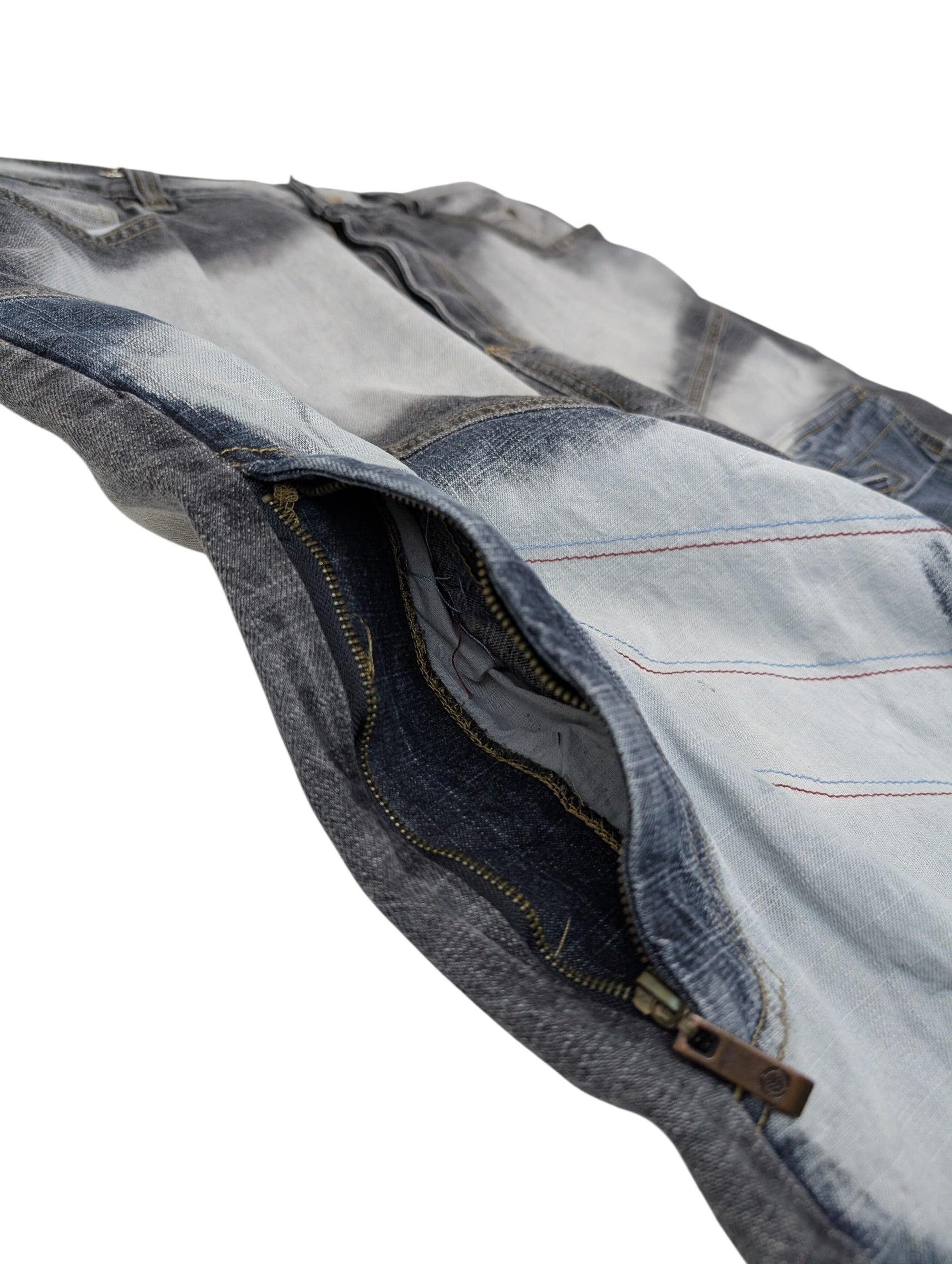 Vintage Spodnie Baggy Szerokie Faded Noiz Jeans Jeansy hip-hop rap y2k
