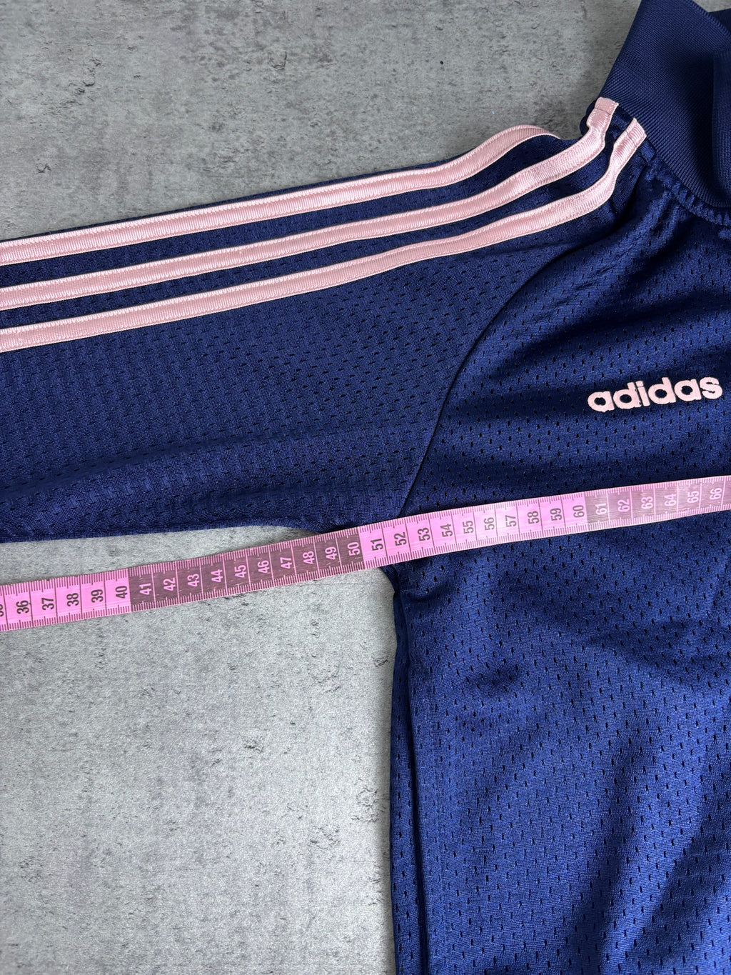 2004 Adidas Queens Vintage Tracksuit Jacket Jersey Mesh