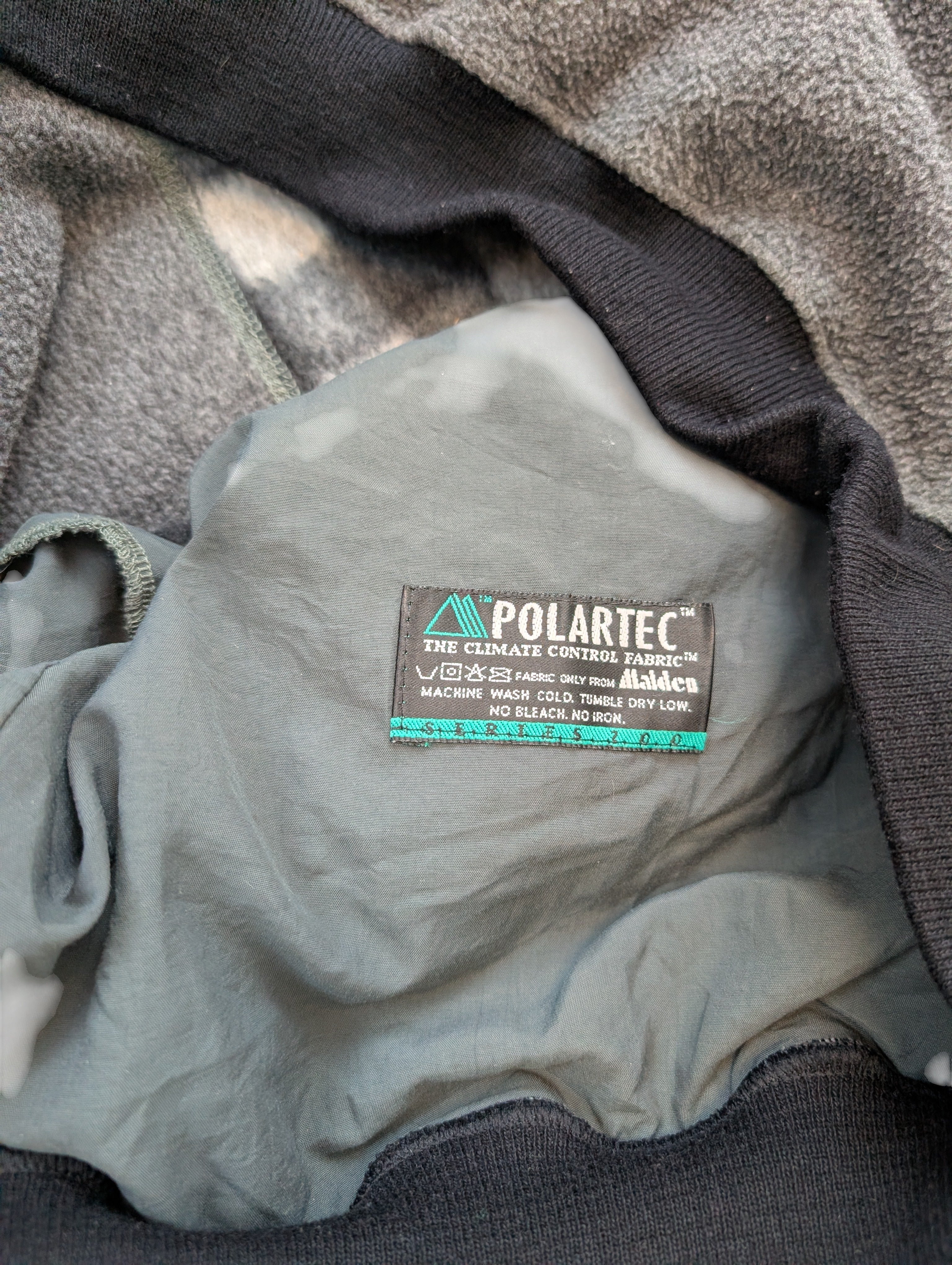 Crazy Adidas Adventure Quarter Zip Polartrec Fleece Vintage bluza w kratkę 90s Polar