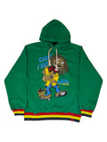 I got High Bluza 420 zioło skater hiphop y2k z kapturem z nadrukiem Bob Marley stoned