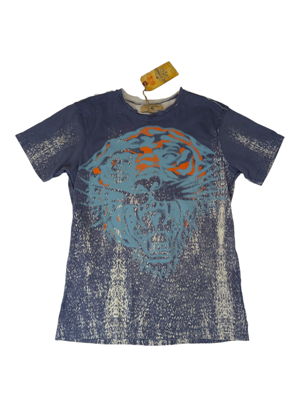 Ed Hardy by Christian Audigier Nowa Koszulka AOP z nadrukiem grafika y2k vintage