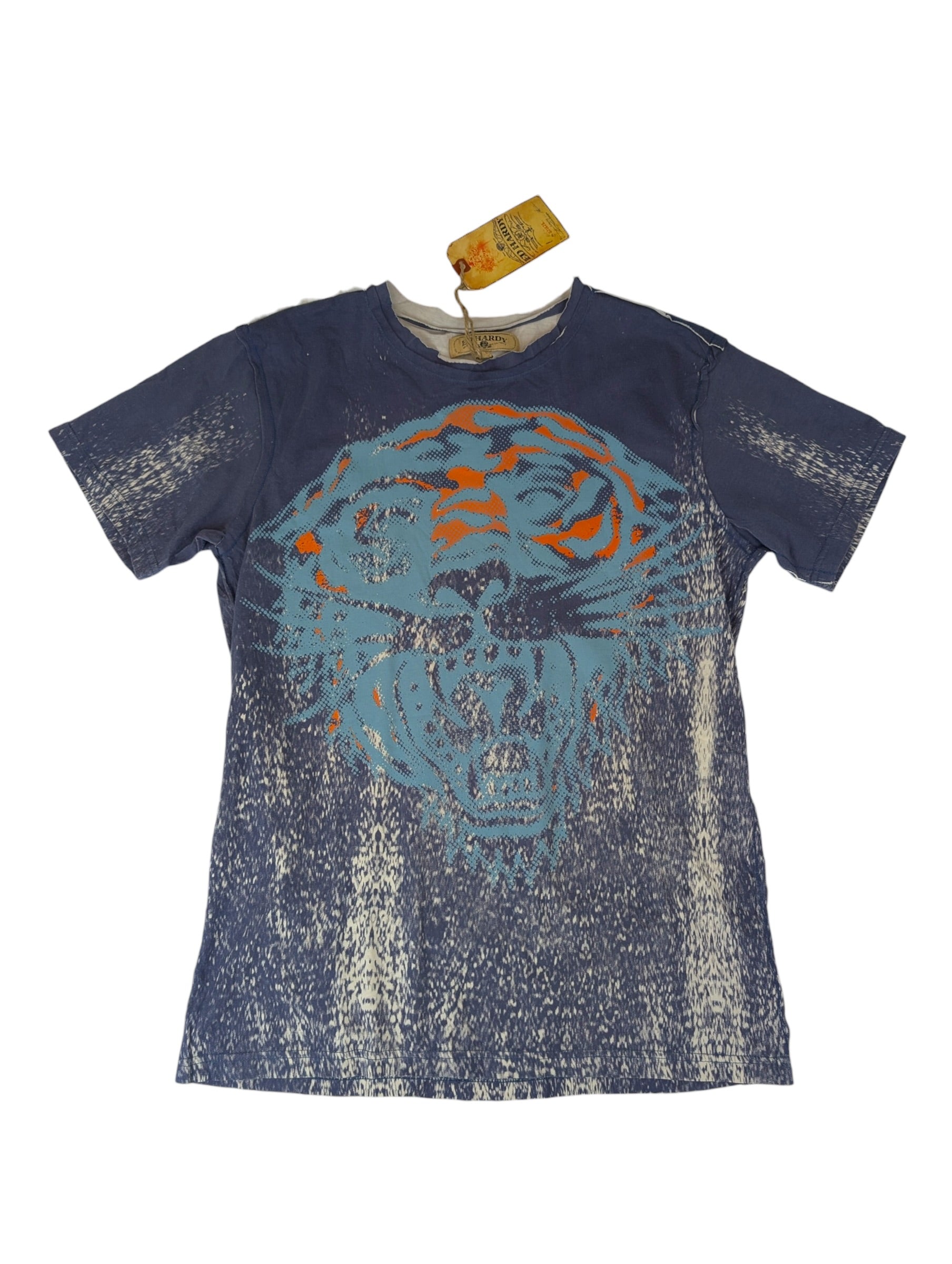 Ed Hardy by Christian Audigier Nowa Koszulka AOP z nadrukiem grafika y2k vintage