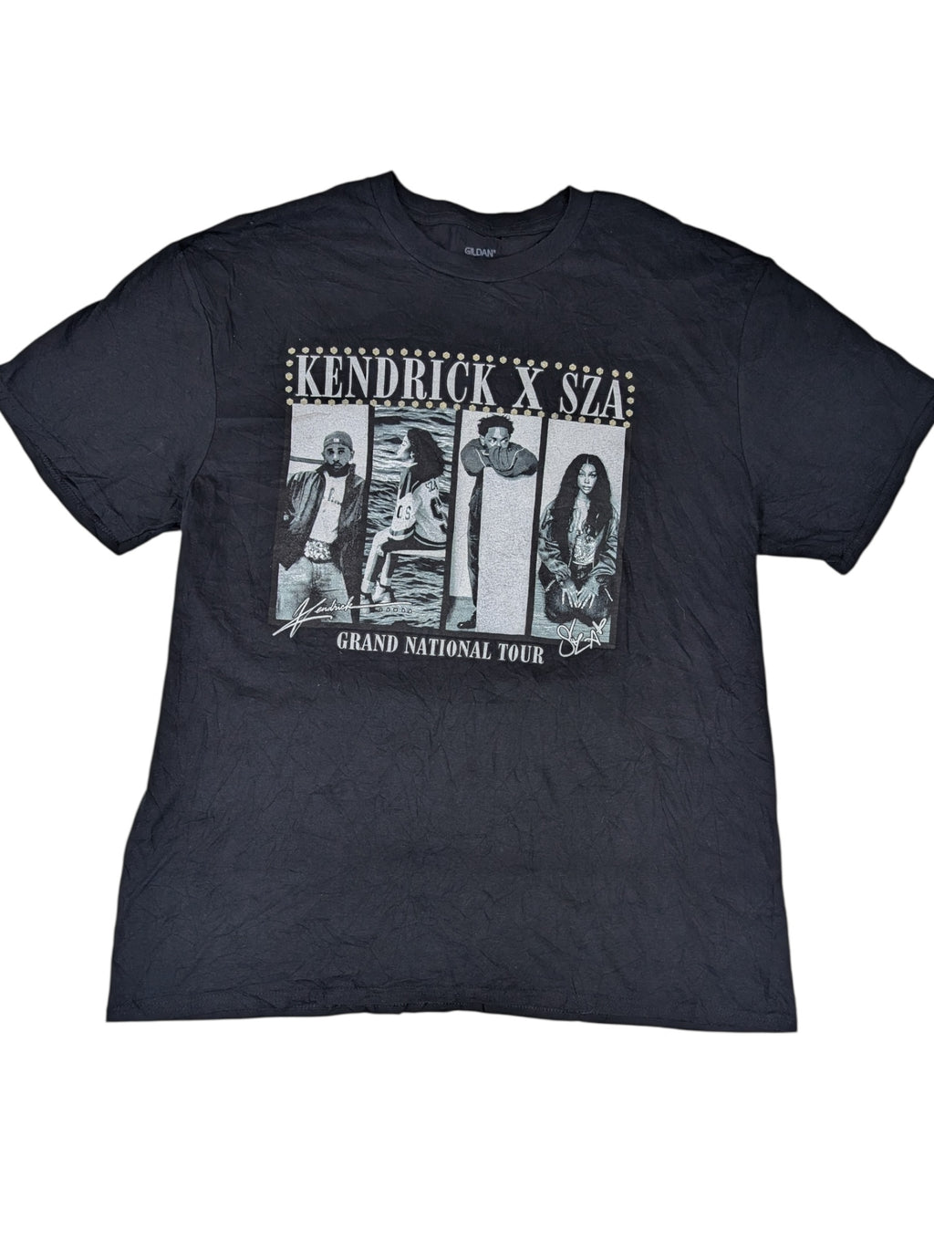 Kendrick Lamar x Sza Not Like Us Koszulka Koncertowa Official Merch z nadrukiem rap hip hop muzyka