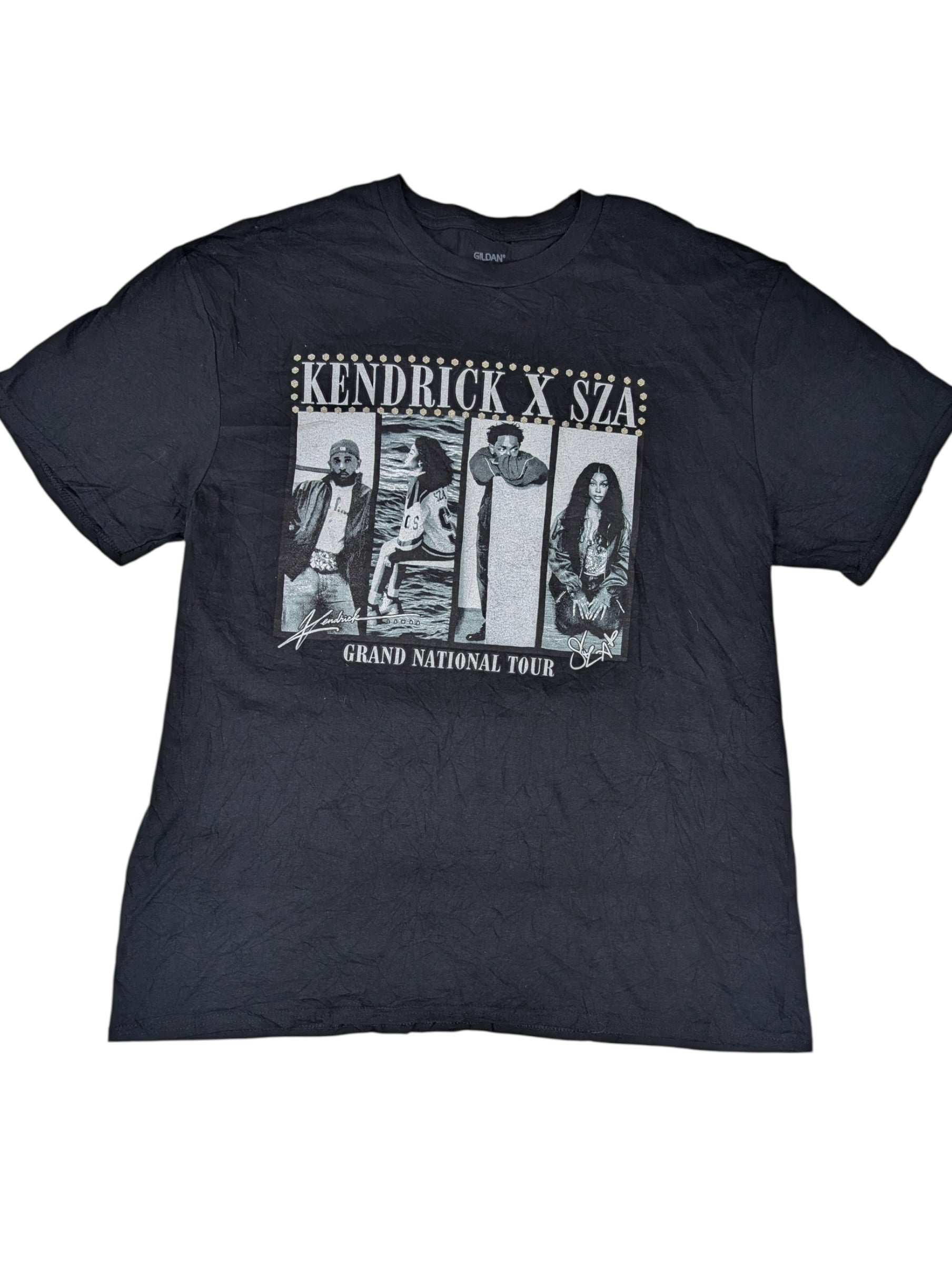 Kendrick Lamar x Sza Not Like Us Koszulka Koncertowa Official Merch z nadrukiem rap hip hop muzyka