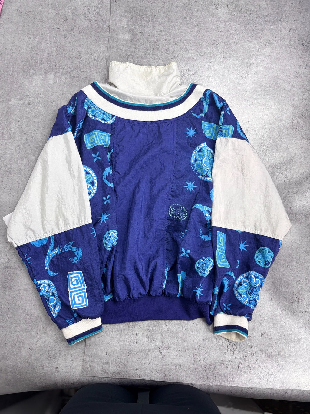 Rare 90s Nike Zip Up Windbreaker Track Jacket with Graphic Vintage Kurtka