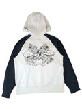 2005 Adidas Grafitti Y2K Rozpinana Bluza z Kaputrem Grafika retro oldschool skater
