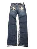 2000s flare blue laguna y2k jeans miss me style