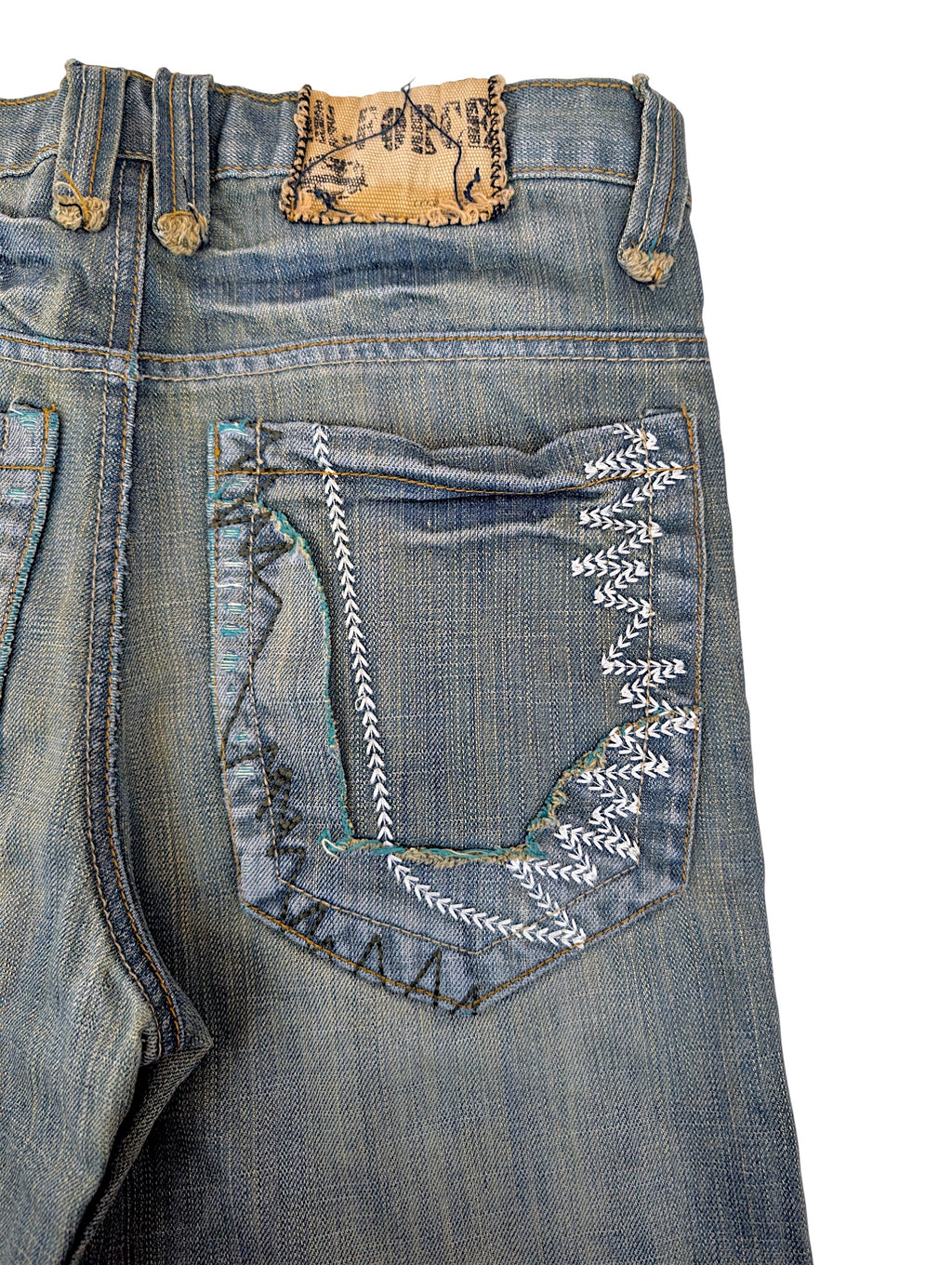 Vintage spodnie 90s billabong faded Y2K straight leg czaszki retro z przetarciami