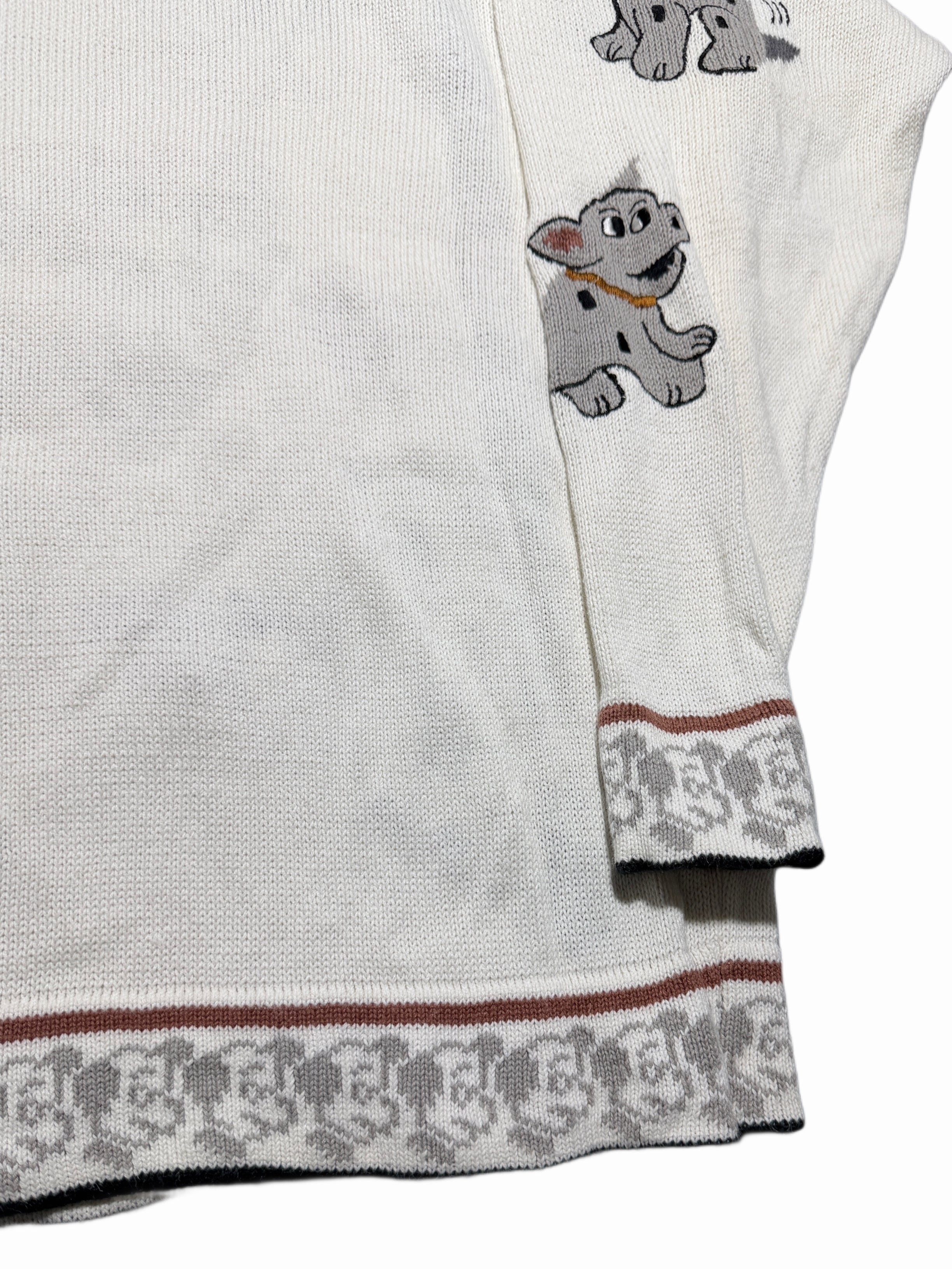 2000s Knit Dogs pieski cute sweter