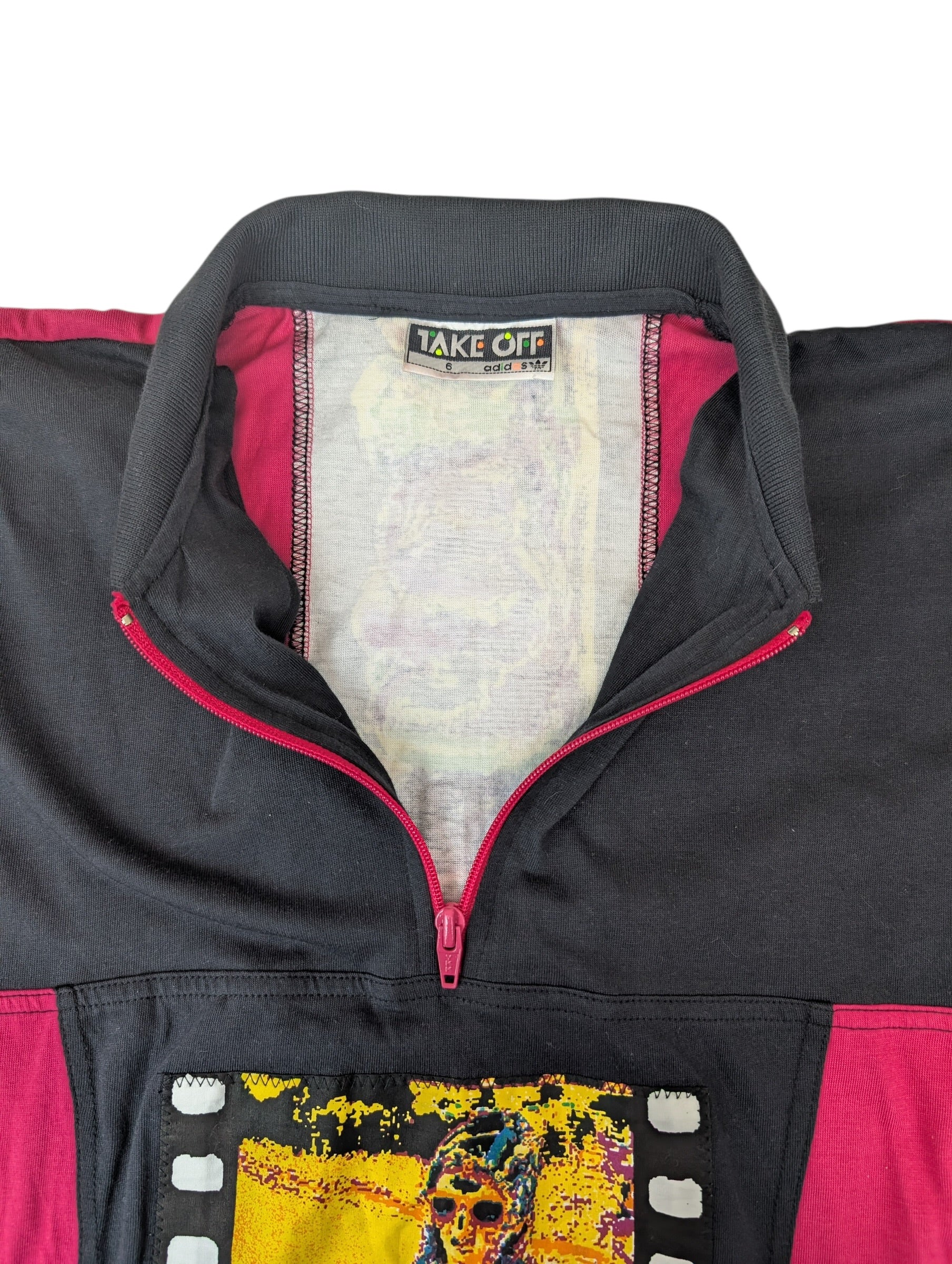 RARE Adidas TakeOff 90s Vintage Pullover Bluza bez kaptura z grafiką video games outdoors