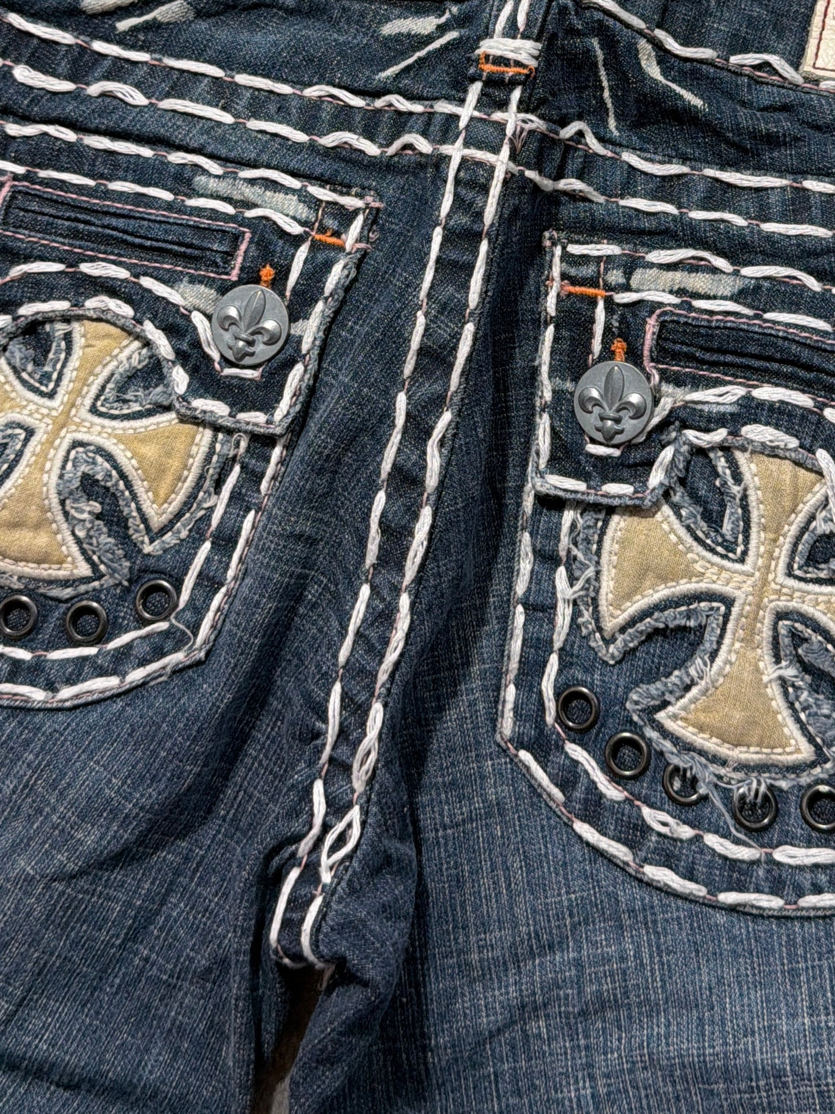 2000s flare blue laguna y2k jeans miss me style