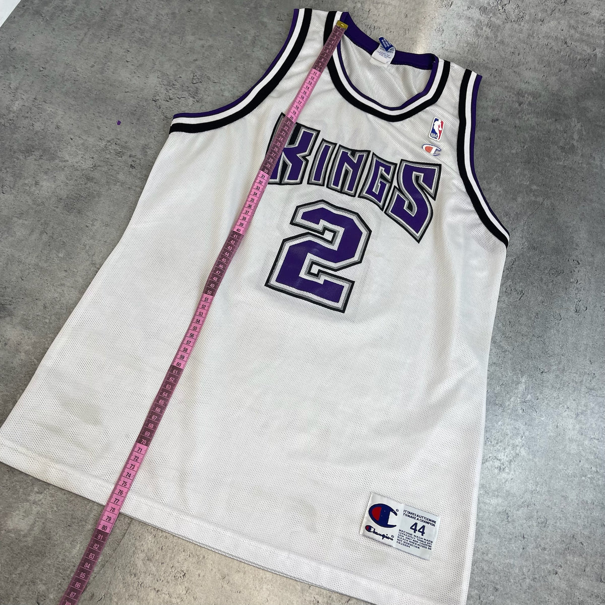Champion Sacramento Kings Mitch Richmond Jersey sz 44 L NBA Vintage 90s