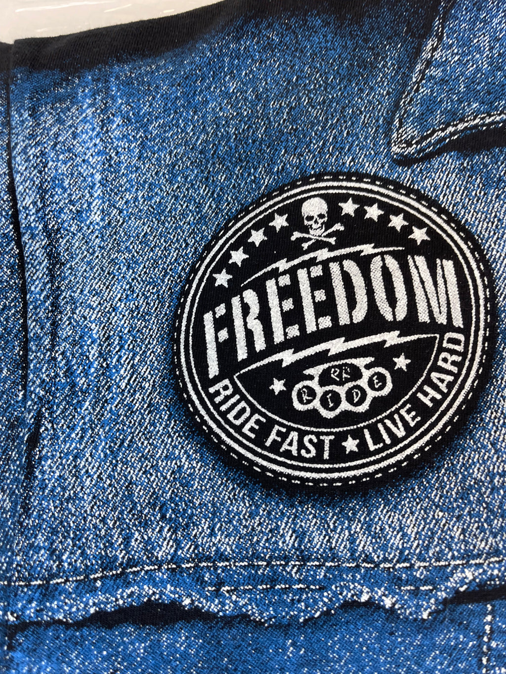 Biker Harley Davidson grunge punk skull vintage koszulka z grafiką nadrukiem