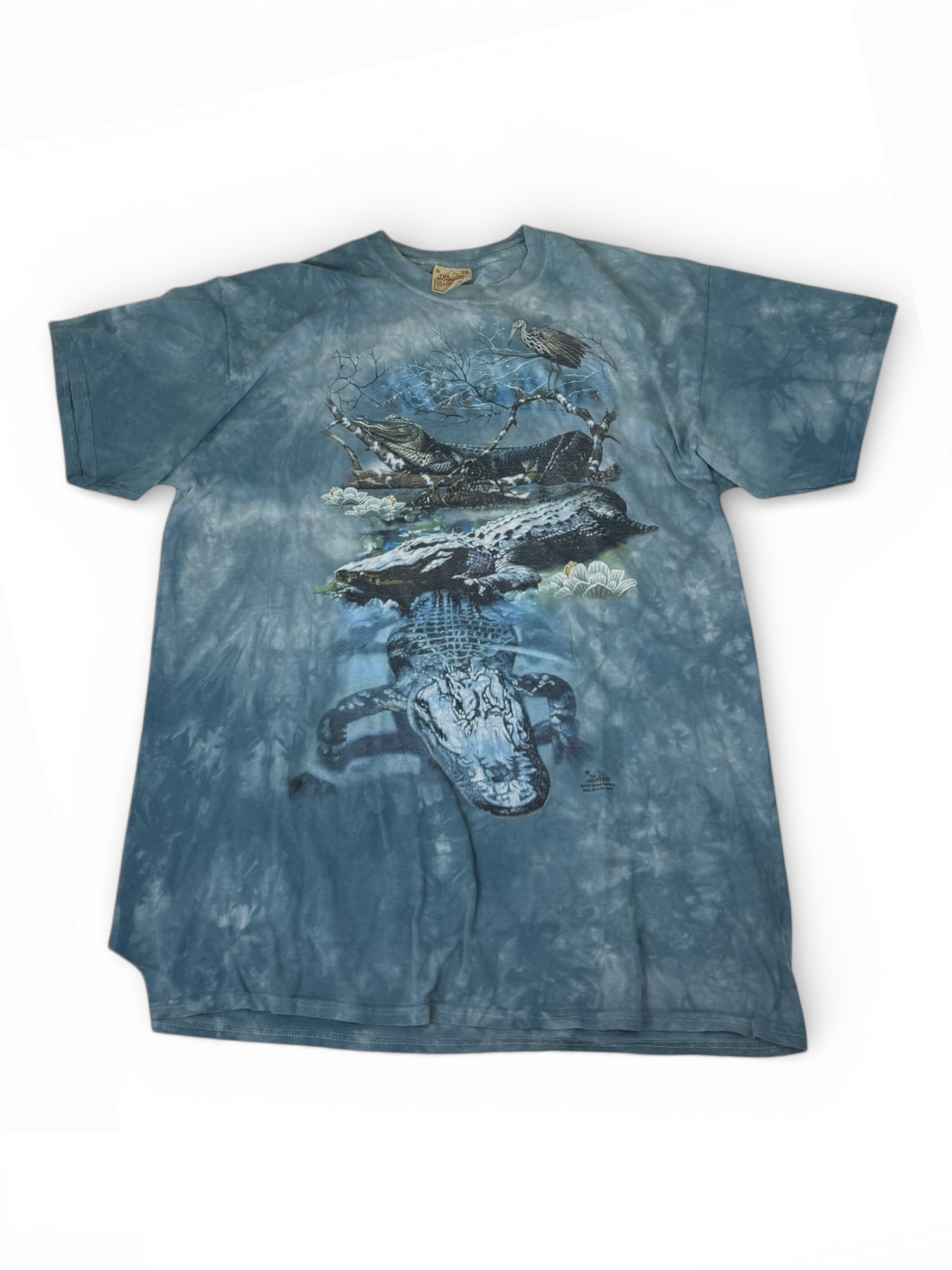 Vintage The Mountain – Alligator / Crocodile Tie-Dye Tee (2000)