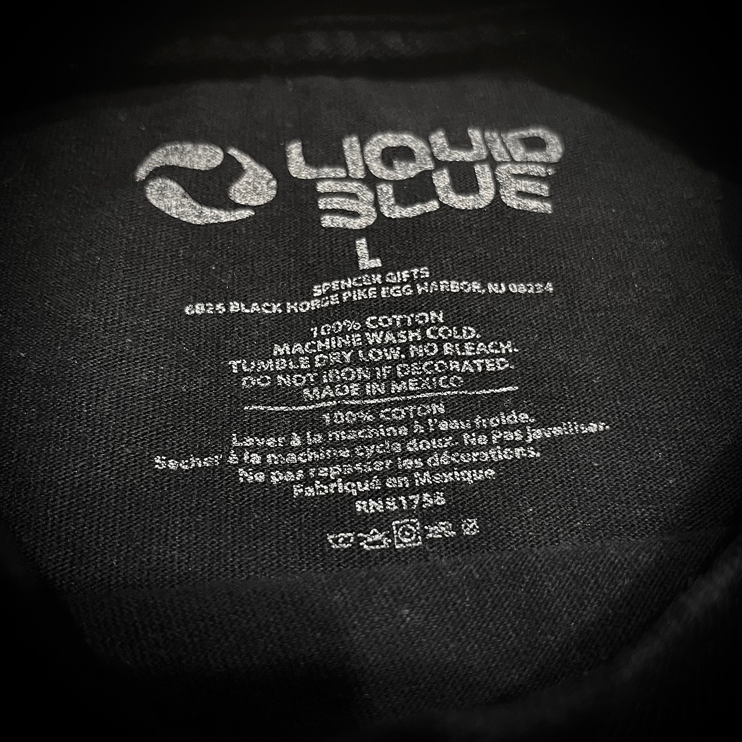 Liquid Blue Pink Floyd Dark Side Of The Moon Early 2000s t-shirt Tie Dye Psychedelic Koszulka