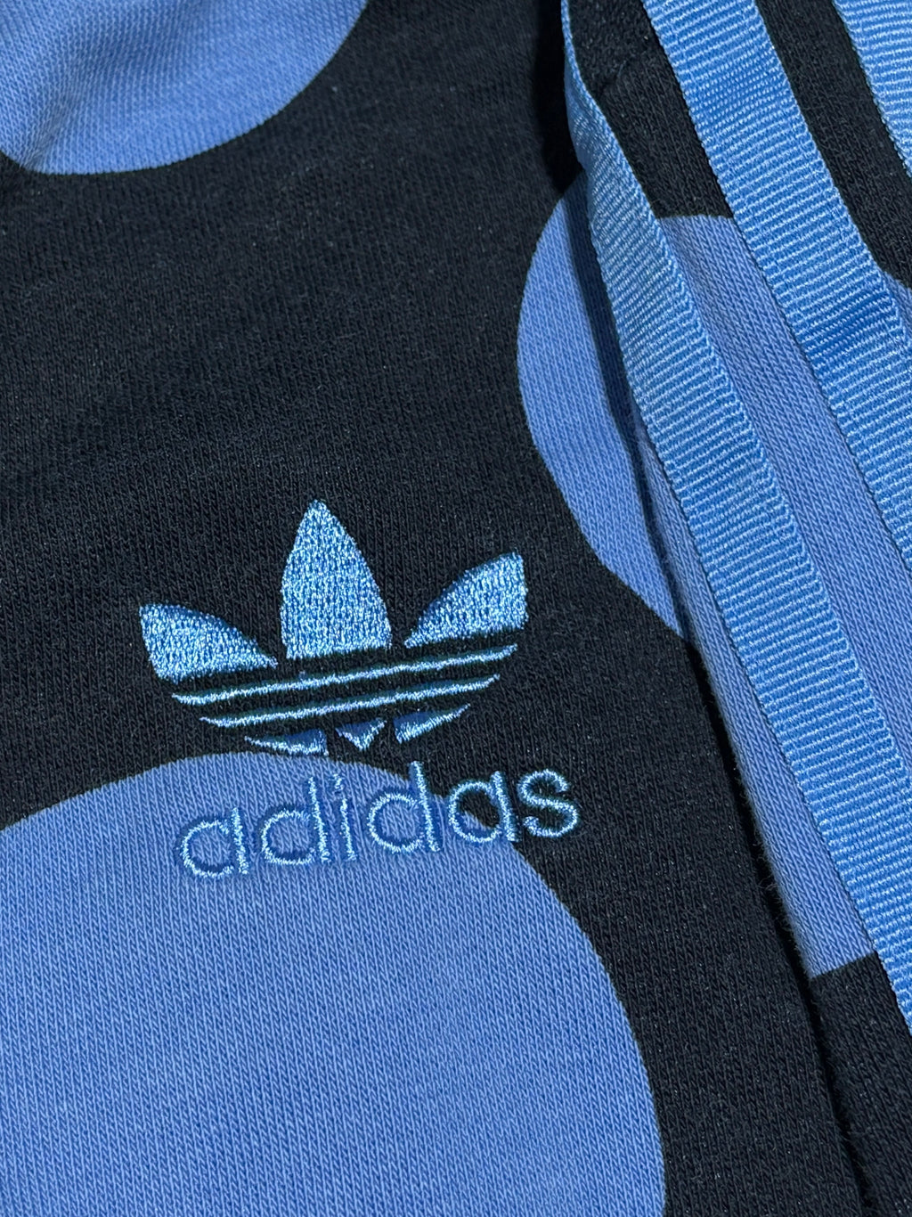 2000s Adidas x Pharrel Williams zip up cropped hoodie bluza w kropki cute rare unikatowa